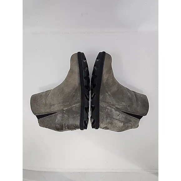 Sorel Joan Of Artic Wedge III Womens Boots Size 8 Gray Booties Zip Waterproof