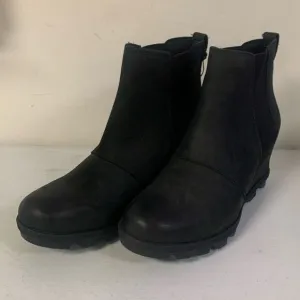 Sorel Women’s Size 9.5 Joan of Arctic Wedge ll Chelsea Bootie, Waterproof, Black