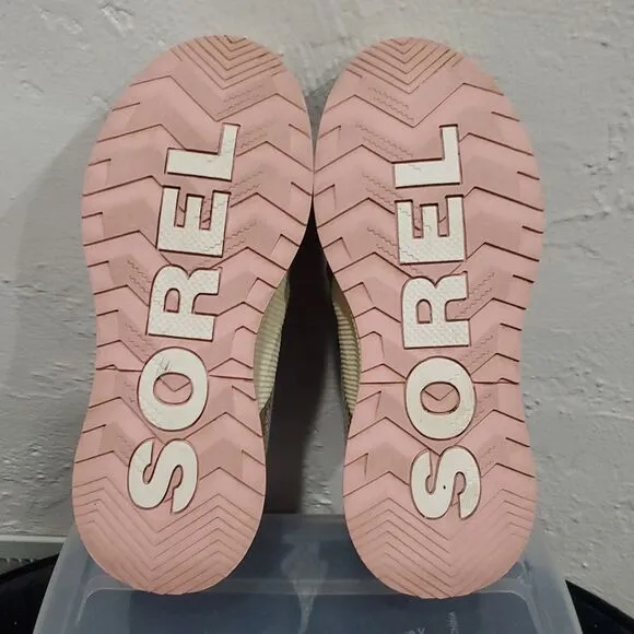 Sorel Out and About Kids' Stylish Platform Boots in Rare Pattern