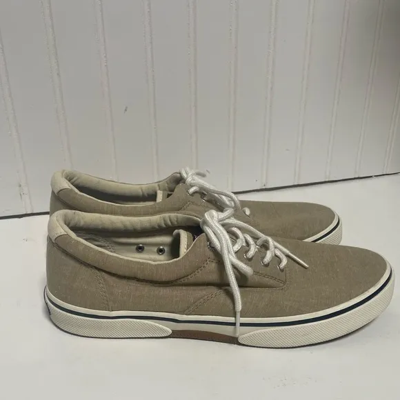 Sperry Stryper II Tan Cavas Sneakers Mens 11