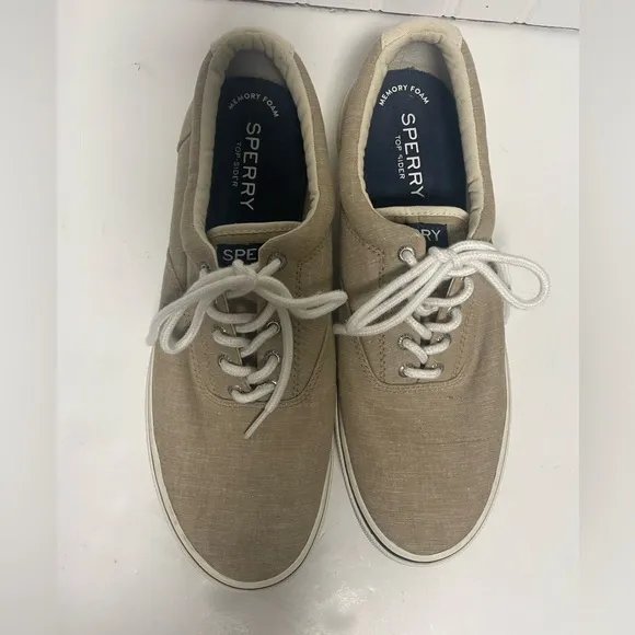 Sperry Stryper II Tan Cavas Sneakers Mens 11