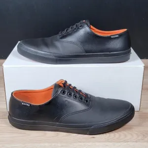 Sperry Top-Sider x Rains Shoes Mens Size 11 M Black Waterproof Leather 5-Eye