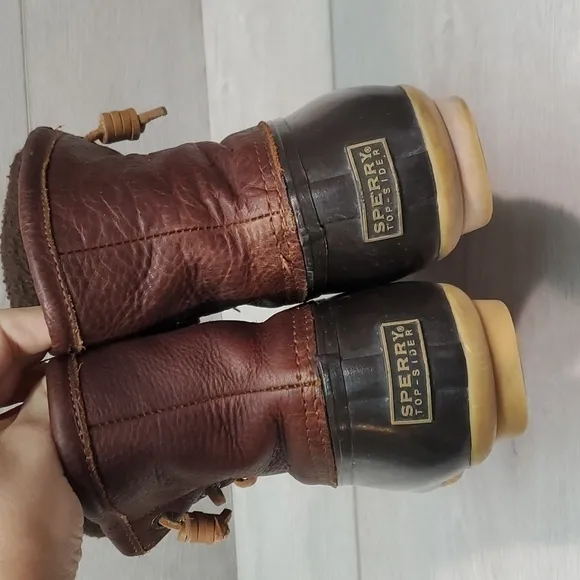 Sperry Womens Saltwater Duck Rubber Waterproof Boots shoes sz 7
