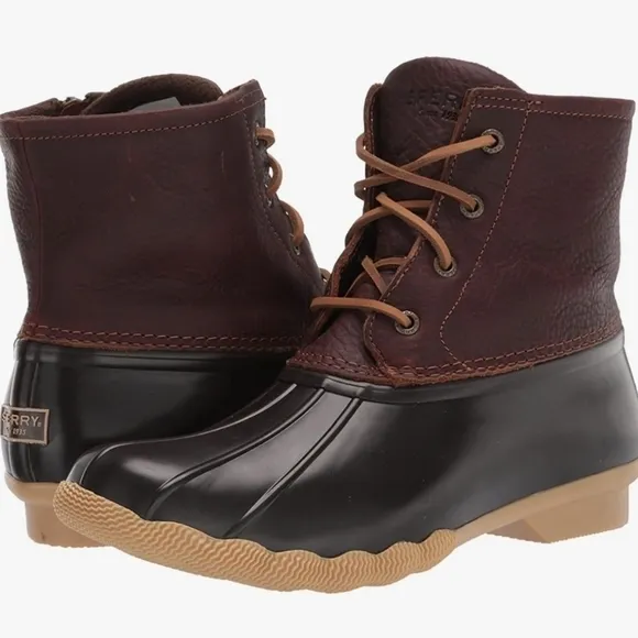 Sperry Womens Saltwater Duck Rubber Waterproof Boots shoes sz 7