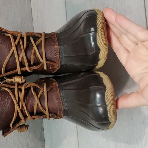 Sperry Womens Saltwater Duck Rubber Waterproof Boots shoes sz 7