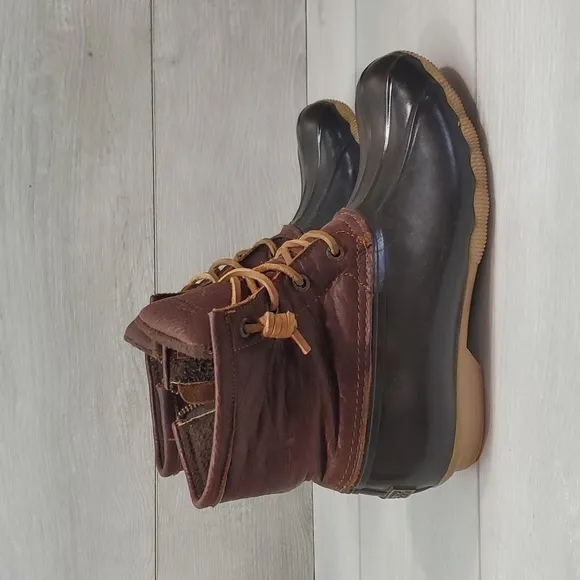 Sperry Womens Saltwater Duck Rubber Waterproof Boots shoes sz 7