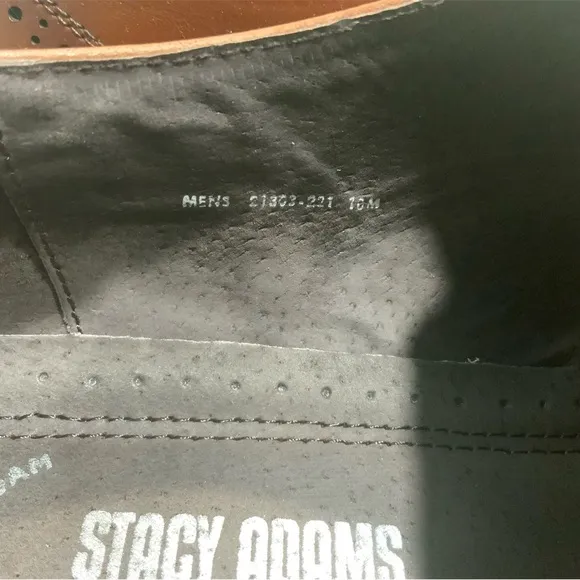 Stacey Adam’s Men's Brown Leather Cap Toe Monk Strap Shoes Size 10