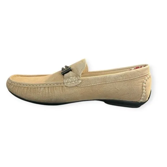 Stacy Adam's Men's Tan Percy Slip-On Moc Toe Loafer Shoes 25090-260 | Size 9M