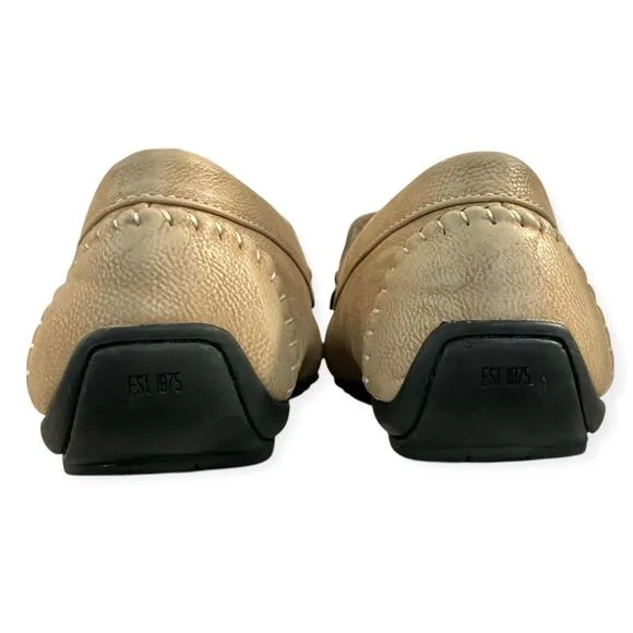 Stacy Adam's Men's Tan Percy Slip-On Moc Toe Loafer Shoes 25090-260 | Size 9M