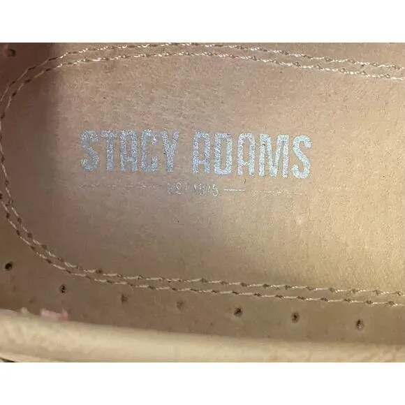 Stacy Adam's Men's Tan Percy Slip-On Moc Toe Loafer Shoes 25090-260 | Size 9M
