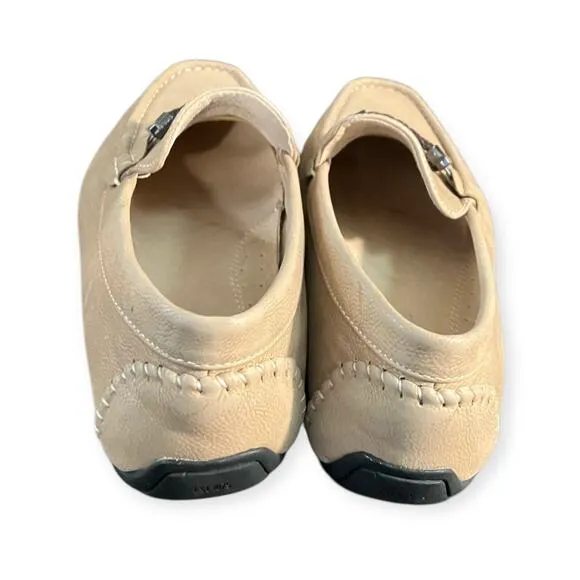 Stacy Adam's Men's Tan Percy Slip-On Moc Toe Loafer Shoes 25090-260 | Size 9M