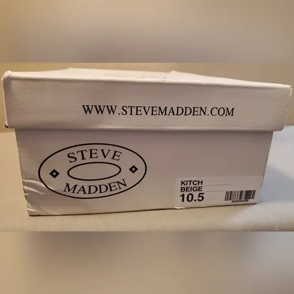 Steve Madden Kitch Beige Leather Casual Men's Shoes. Size 10.5 Pre-Loved.