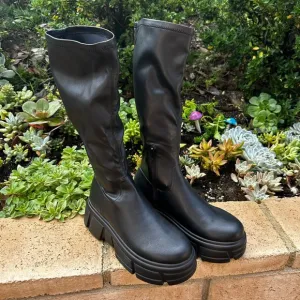 Steve Madden Tero Chunky Knee High Platform Boot shoes 90s retro vintage