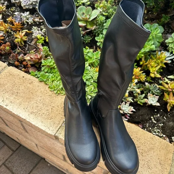 Steve Madden Tero Chunky Knee High Platform Boot shoes 90s retro vintage