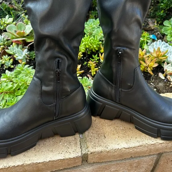 Steve Madden Tero Chunky Knee High Platform Boot shoes 90s retro vintage