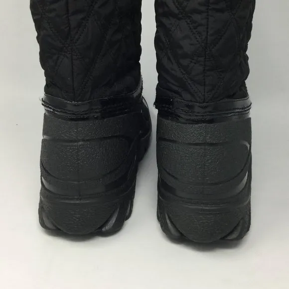 Stuart Weitzman Black Rain Boots Nylon Rubber L