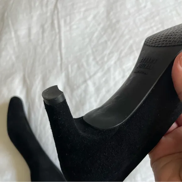 Stuart Weitzman Black Suede Pump Heels