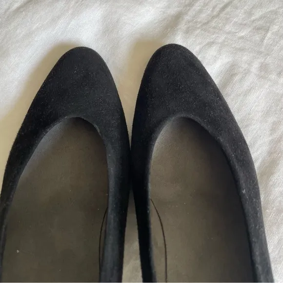 Stuart Weitzman Black Suede Pump Heels
