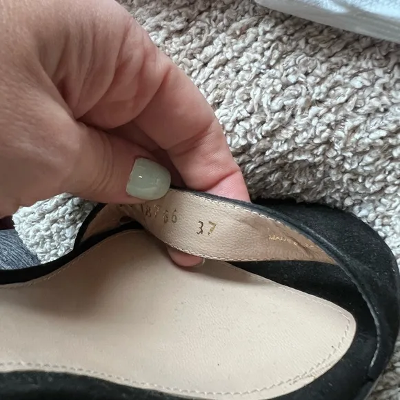 Stuart Weitzman Black Wedge Shoes