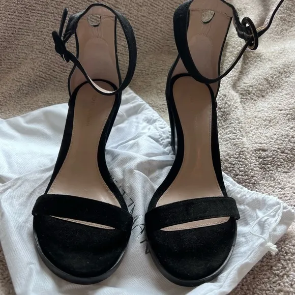Stuart Weitzman Black Wedge Shoes