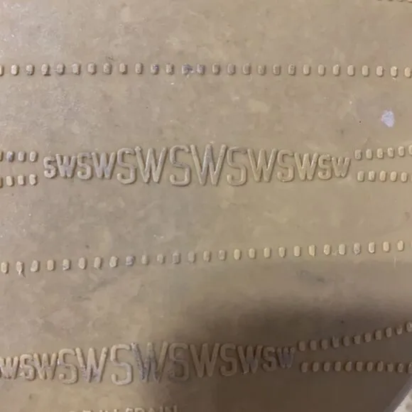 STUART Weitzman suede shoes perforated bow detail women’s size 9N