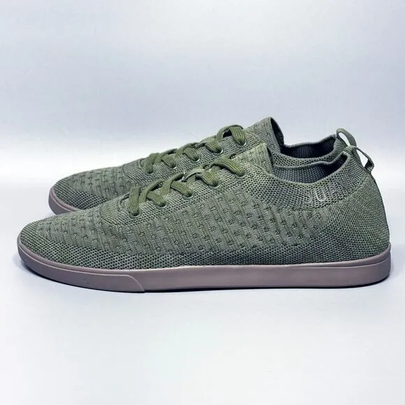 Suavs The Zilker Womens Size 9.5 Low Top Sneakers Shoes Olive Green Minimalist