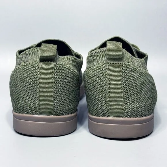 Suavs The Zilker Womens Size 9.5 Low Top Sneakers Shoes Olive Green Minimalist