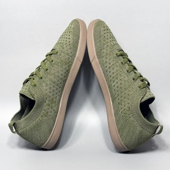 Suavs The Zilker Womens Size 9.5 Low Top Sneakers Shoes Olive Green Minimalist