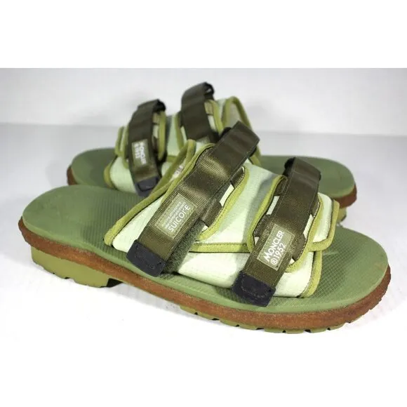 Suicoke 2 x Moncler 1952 Moto Mountain Ripstop Rubber Slides Mens 12 A1481
