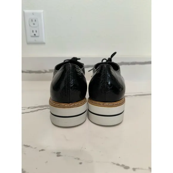 Summit by White Mountain Belinda Oxford Women's Shoes Black‎ Patent Size 39