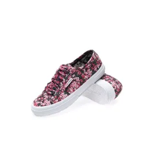 SUPERGA Womens Pink Eyelet Limited Edition Mary Katrantzou Training Shoes 6.5