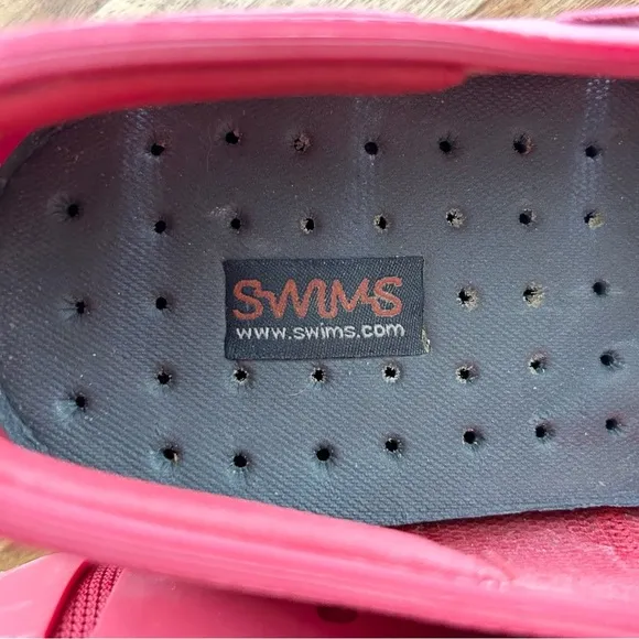 Swims men’s braided lace luxe loafer driver red waterproof boat shoes