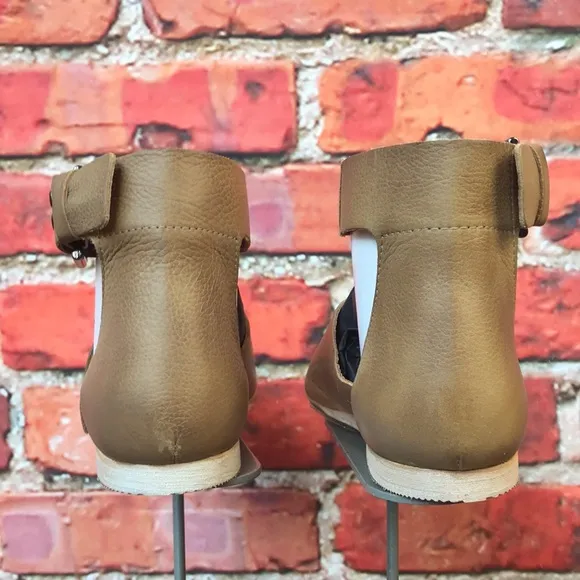 Tan Leather Free People Marco Boot Sandals in Sandstone