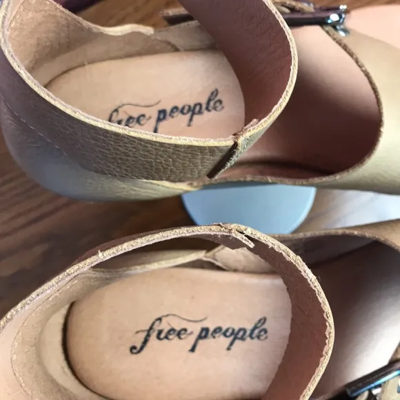 Tan Leather Free People Marco Boot Sandals in Sandstone