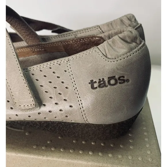 Taos Unstep Sand Leather Mary Jane Shoes Womens Size 8-8.5 Worn Twice $149