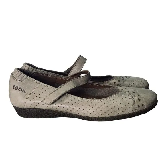 Taos Unstep Sand Leather Mary Jane Shoes Womens Size 8-8.5 Worn Twice $149