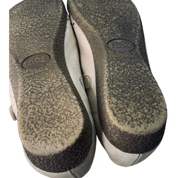 Taos Unstep Sand Leather Mary Jane Shoes Womens Size 8-8.5 Worn Twice $149
