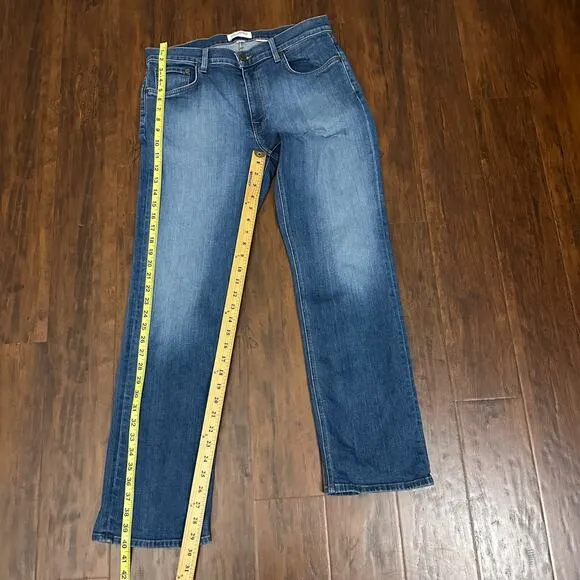 TECOVAS Slim Jeans Medium Blue Denim Straight Leg Stretch Western