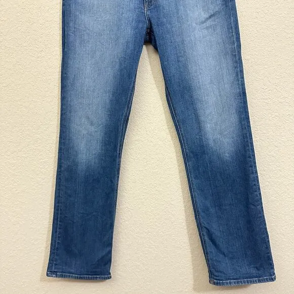 TECOVAS Slim Jeans Medium Blue Denim Straight Leg Stretch Western