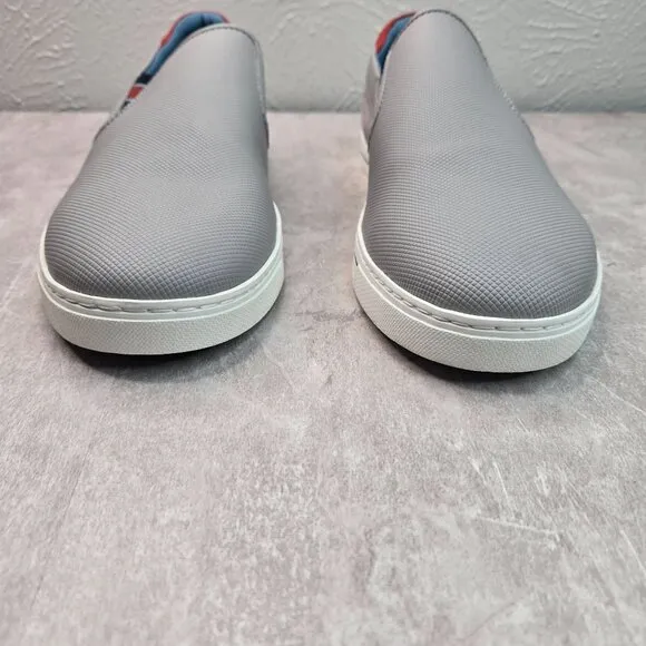 Ted Baker Alador Sneaker Mens 13 Gray Leather Preppy Slip On Comfort Dress Shoes