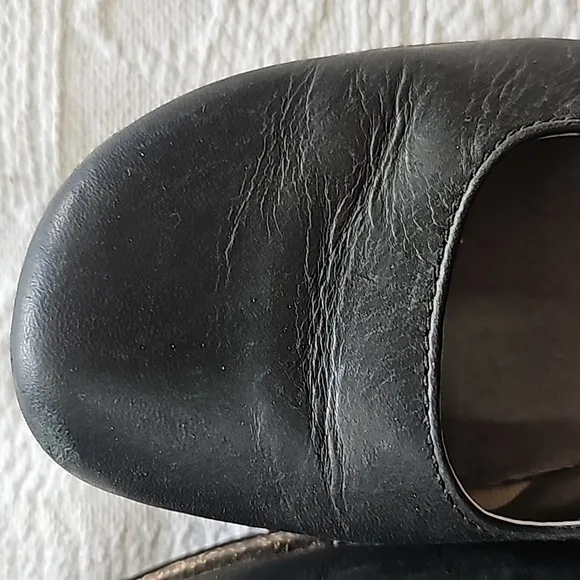 Teva Mary Jane's shoes leather black cork soles sz 7.5