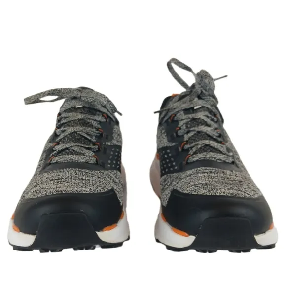 The North Face 11 Gray Orange Black Sneakers Hiking Running Mens Rugged Stylish