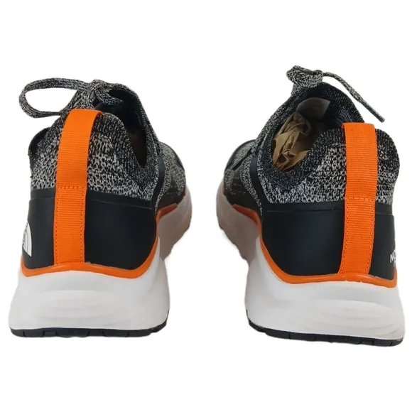 The North Face 11 Gray Orange Black Sneakers Hiking Running Mens Rugged Stylish