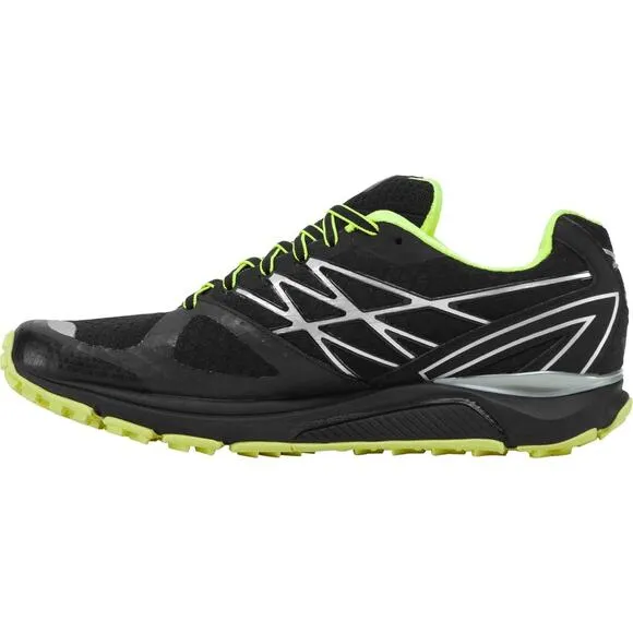 The North Face Ultra Cardiac Trail Running Men's TNF Black/Dayglo Yellow, 10.5
