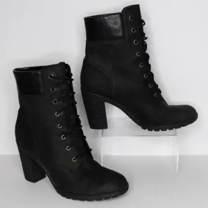Timberland Boots Glancy Earthkeepers Grunge Punk Goth Minimalist Black 8.5 AR