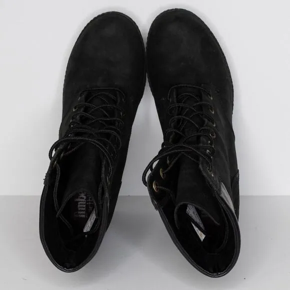 Timberland Boots Glancy Earthkeepers Grunge Punk Goth Minimalist Black 8.5 AR