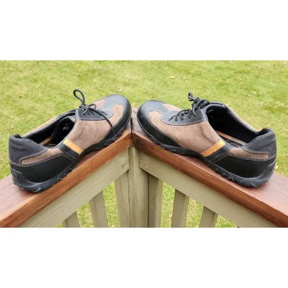 Timberland Mens 12 M Lexington Oxford 56503 Shoes Brown Black Tan Stripe Leather