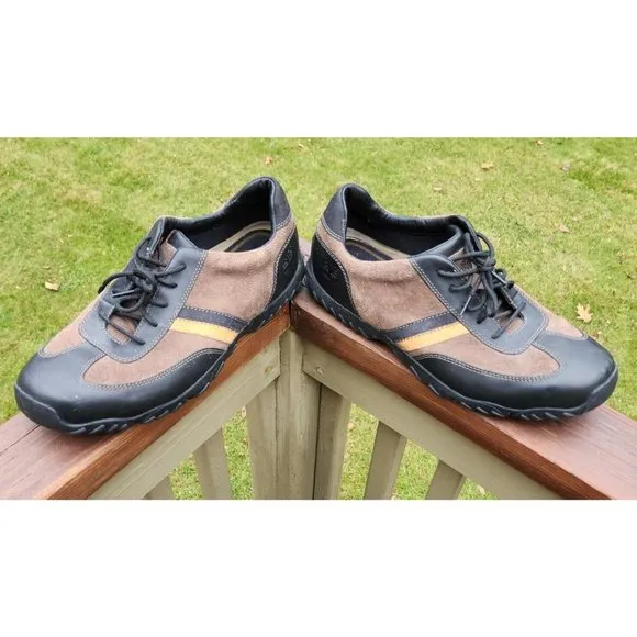 Timberland Mens 12 M Lexington Oxford 56503 Shoes Brown Black Tan Stripe Leather