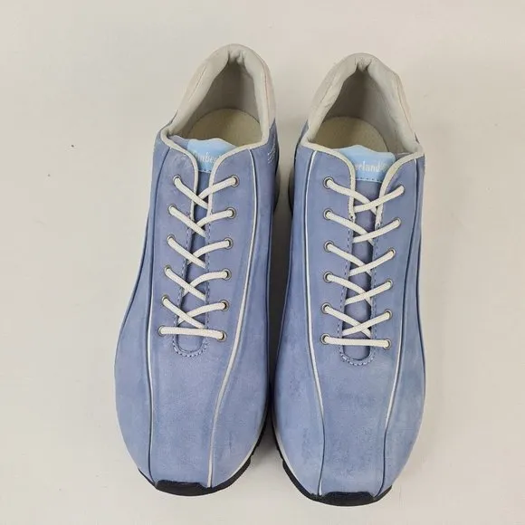 Timberland Metro Slim Boy Shoes Casual Sneakers Leather Blue Size 6 New