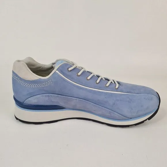 Timberland Metro Slim Boy Shoes Casual Sneakers Leather Blue Size 6 New